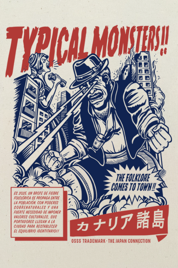 Osss_Canarias_Urban_Camiseta_TypicalMonsters_Natural