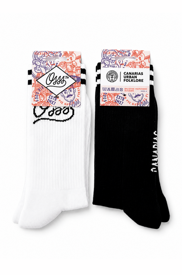 Osss_Canrias_Urban_Calcetines_Black_White
